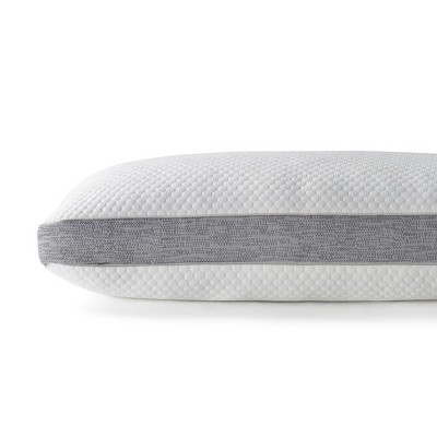 Bryt White and Gray Gel Foam Side Sleeper Pillow