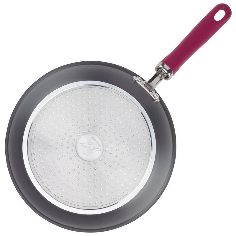 Rachael Ray Create Delicious 11pc Hard Anodized Nonstick Cookware Set Burgundy Handles, 5 of 10