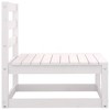 vidaXL 3 Piece Patio Lounge Set with Cushions White Solid Wood Pine - 4 of 4