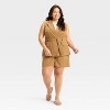 Women's Tie-Front Long Line Vest - A New Day™ - 3 of 3
