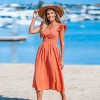 Women's Square Neck Flutter Midi Dress - Cupshe - 2 of 4