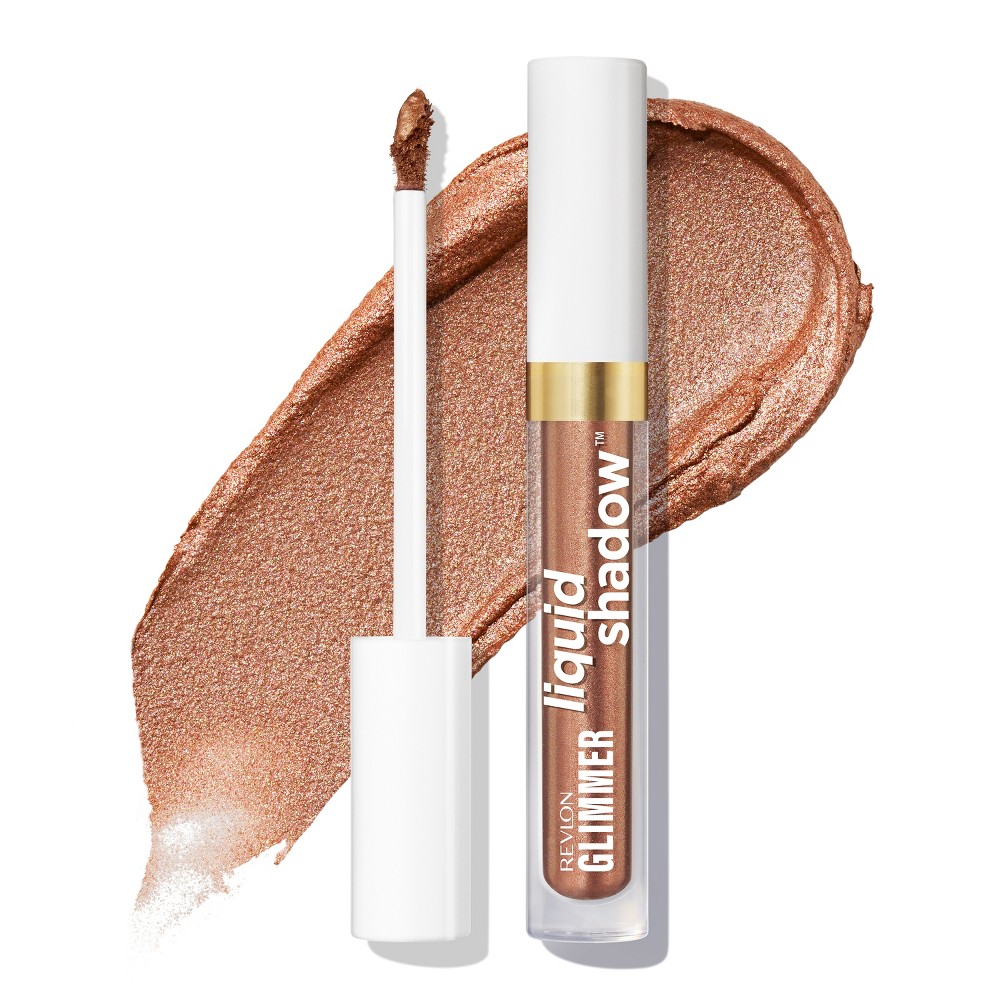 Revlon Glimmer Liquid Shadow - Shimmer Eyeshadow - 203 Spaced Out - 0.10 fl oz: Metallic Cosmetic Finish, For Eye Lid, Normal/Oily Skin