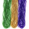 4E's Novelty 24 Pack Purple Green Gold Beads Necklaces, Mardi Gras Beads Bulk Party Supplies Festival Parade Throws Dress Up accessories - 2 of 4