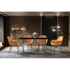 LeisureMod Kova Series Modern Rectangular Dining Table with Sintered Stone/Glass Top and Acrylic Base - 3 of 4