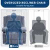 Large Power Lift Recliner Chair with Heat and Massage Recliner Chair for Living Room with 3 Positions, and Side Pocket and Cup HoldersUSB Charge Port - 2 of 4