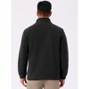 INSPIRE CHIC Men's Stand Collar Full Zip Long Sleeve Plush Fleece Winter Jacket - 3 of 4