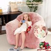 TROPOW Extra Large Bean Bag Chair,Pre-Filled Plush Beanbag Sofa for Adults, Kids & Teens, Comfortable Lounge Chair for Bedroom & Living Room - 4 of 4
