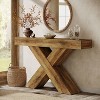 Hommoo Unique Design Console Table Brown - 4 of 4