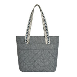 Travelon Anti-Theft Boho Tote-Gray - 1 of 4