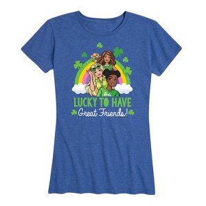 Women's - Barbie - St. Patrick's Day Lucky To Have Great Friends Short Sleeve Graphic T-Shirt - 1 of 4