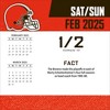 NFL Cleveland Browns 2025 Box Calendar - 4 of 4