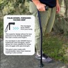 Luupatchy Folding Walking Cane - Travel/Hiking Ready Adjustable Heavy Duty Anti-Slip Tip Crossbow Bend for Stability Stylish - 4 of 4