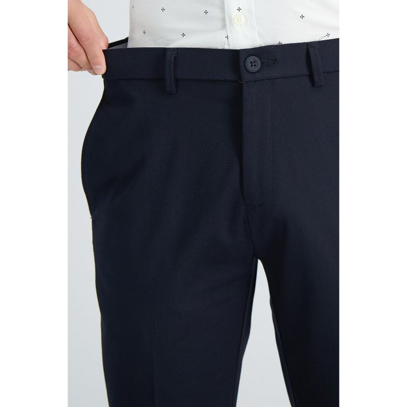 Haggar Men's Iron Free Premium Khaki Slim Fit Flat Front Pant, 5 of 8