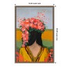 Amanti Art Woman With Floral Wreath by Treechild Canvas Wall Art Print Framed 16 x 23-in. - 4 of 4