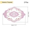 Unique Bargains Polyester Flexible Embroidery Vintage Pattern Washable Table Place Mats 2 Pcs - 2 of 4