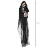 Syemin Decorative Holiday Scene Props Outdoor Halloween Decoration Grim Reaper Halloween Decorations Outdoor, Black, 11.8"*9.1"*51.2" - 3 of 4