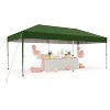 Pop-Up Canopy, Foldable Outdoor Sunshade Shelter, One-Push Setup Tent for Events, Parties, Camping and Commercia - 2 of 4