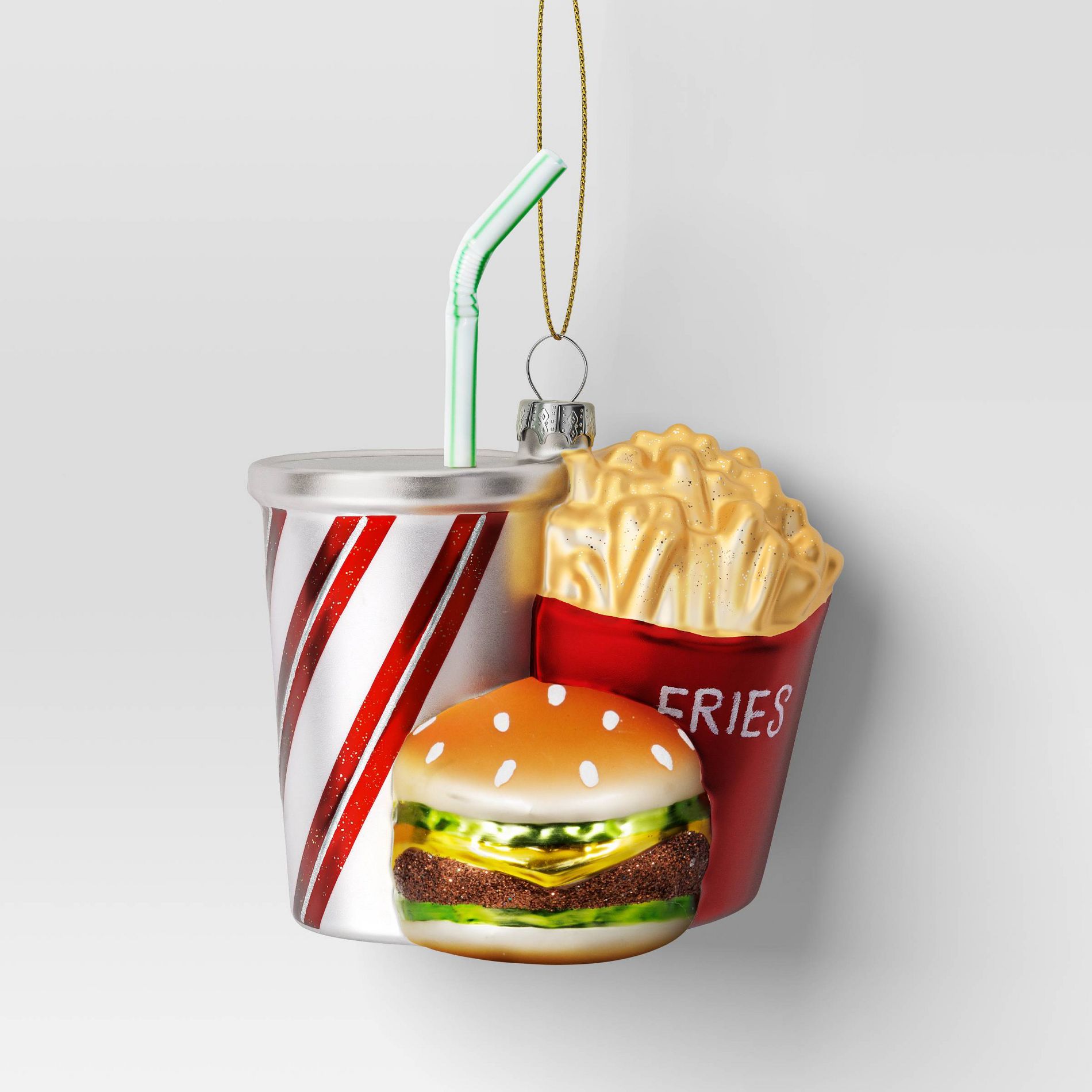 Christmas Glass Fast Food Ornament - Wondershop™