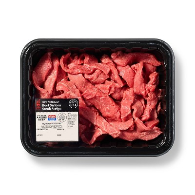Angus Beef Sirloin Steak Strips - 14oz - Good & Gather™