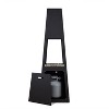 Ferro Chiminea With Hidden Propane Tank in Black by Real Flame - 3 of 4