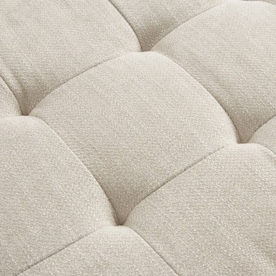 Gillian Cream Upholstered Storage Bench with Flip Top