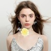 Unique Bargains Prom Wedding Adjustable Delicate Fabric Camellia Choker Necklace 82.68" - 4 of 4