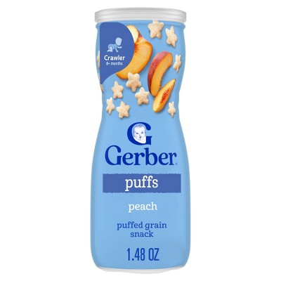 Gerber Baby Food Peach Puffs Baby Snacks - 1.48oz
