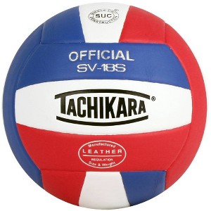 Tachikara SV18S.SWR Indoor Composite Volleyball - Scarlet/White/Royal - 1 of 1