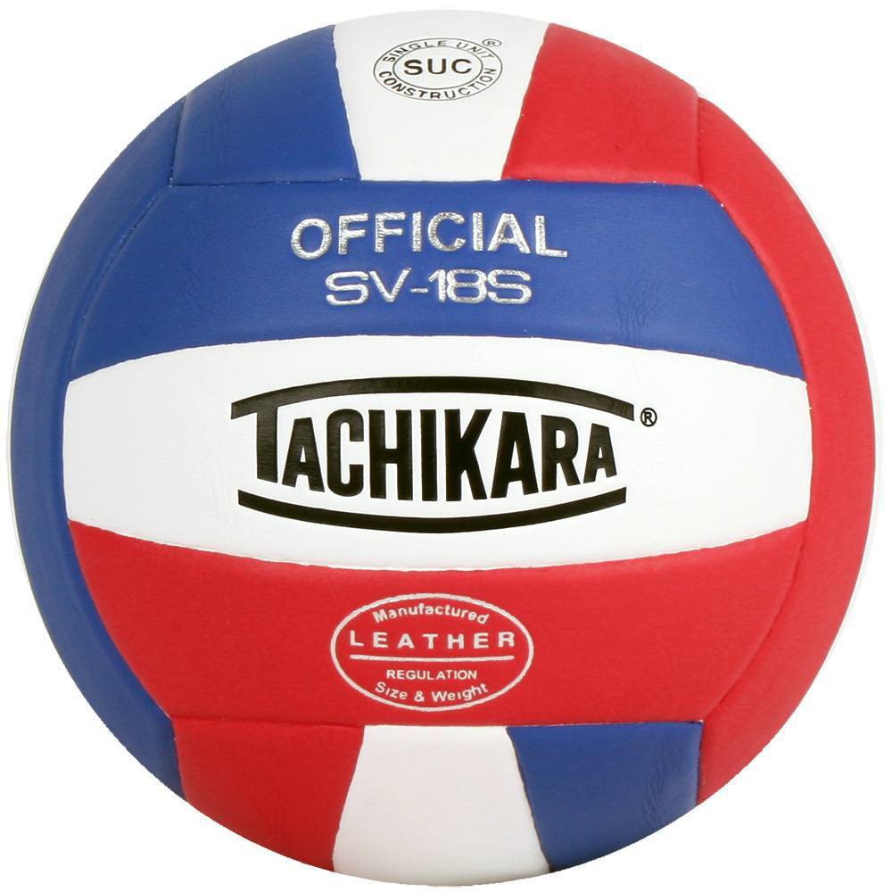 Tachikara SV18S.SWR Indoor Composite Volleyball - Scarlet/White/Royal