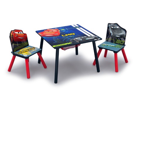 Disney Pixar Cars Table Chair Set With Storage