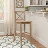 Linon Torino Wash X Back Counter Height Barstool Gray - 3 of 4