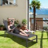 Costway 2 PCS 6-Position Lounge Chair Chaise Aluminium Adjust Recliner - image 2 of 4
