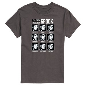 Men's - Star Trek - Spock Moods Short Sleeve Graphic T-Shirt - 1 of 4