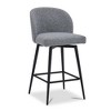 Spruce&Spring Counter Height Swivel Barstool with Metal Legs Set - 4 of 4