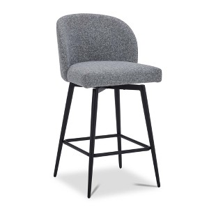 Spruce&Spring Counter Height Swivel Barstool with Metal Legs Set - 1 of 1