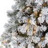 Nearly Natural 7-ft Flocked West Virginia Fir Artificial Christmas Tree with 350 Clear LED Lights - 3 of 4