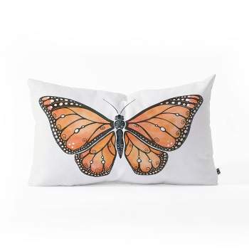 23"x14" Avenie Monarch Butterfly Lumbar Throw Pillow - Deny Designs