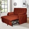 NicBex Convertible Sofa Bed Couch with Adjustable Back & Pillows,Oversized Upholstered Sleeper Sofa for Living Room,Bedroom - 2 of 4