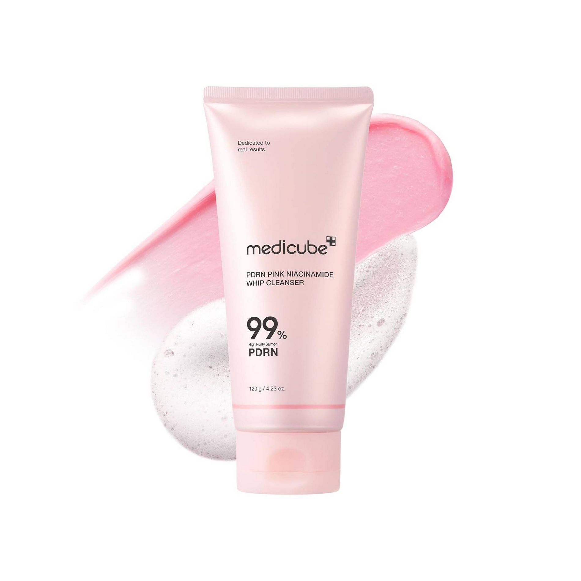 medicube PDRN Pink Niacinamide Whip Cleanser Korean Skincare - 4.23oz