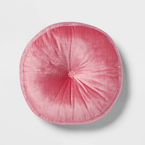 Pink circle pillow best sale