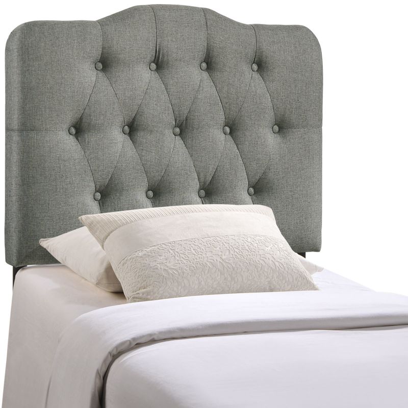 Annabel Twin Upholstered Fabric Headboard Gray - Modway, 3 of 7
