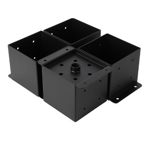 Post Base for Deck,Deck Post Bracket,Post Holder for Fence Deck,Pergola and Gazebo - 1 of 4