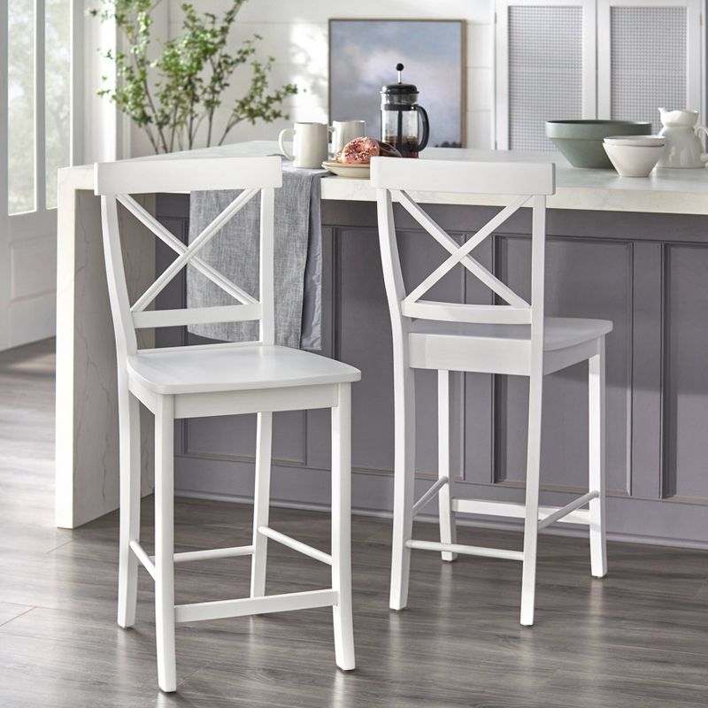 Set of 2 24" Albury Counter Height Barstools - Buylateral, 3 of 6