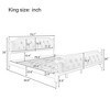 Kumasinova Upholstered Full/Queen/King Bed Frame,Traditional Solid Wood Platform Bed with Tufted Headboard,Full/Queen/King Size Bed Frame for Teens - 2 of 4