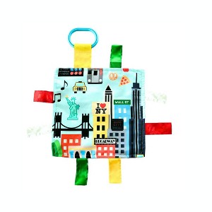 Baby Jack The Learning Lovey New York City NYC The Big Apple Landscape Baby Tag Crinkle Square Toy 8" x 8" - 1 of 4