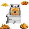 BestParts 8L Stainless Steel Single Tank Deep Fryer with Faucet, 1700W Max Power, Blue Large Handle - 4 of 4