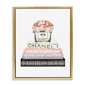 Stupell Industries Pink Fashion Book Stack, 17" x 21" - 1 of 4