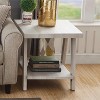 Airsurfer Contemporary Replicated Wood Shelf End Table - 3 of 4