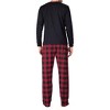 SLEEPHERO Crew Neck Long Sleeve Tee Shirt with Fleece Pajama Pants with Pockets - 3 of 4
