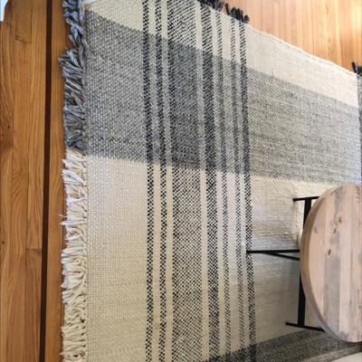 Laurelhurst Indoor/outdoor Plaid Rug Black/white - Threshold™ Designed ...